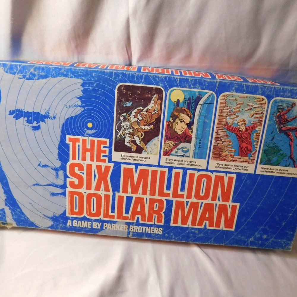 The Six Million Dollar Man Board Game 1975 Vintage